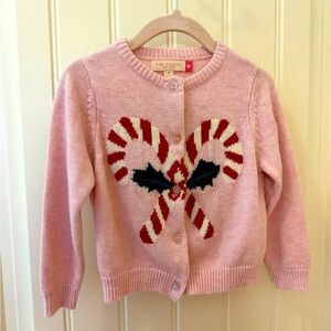 Pink Chicken Pink Candy Cane cardigan